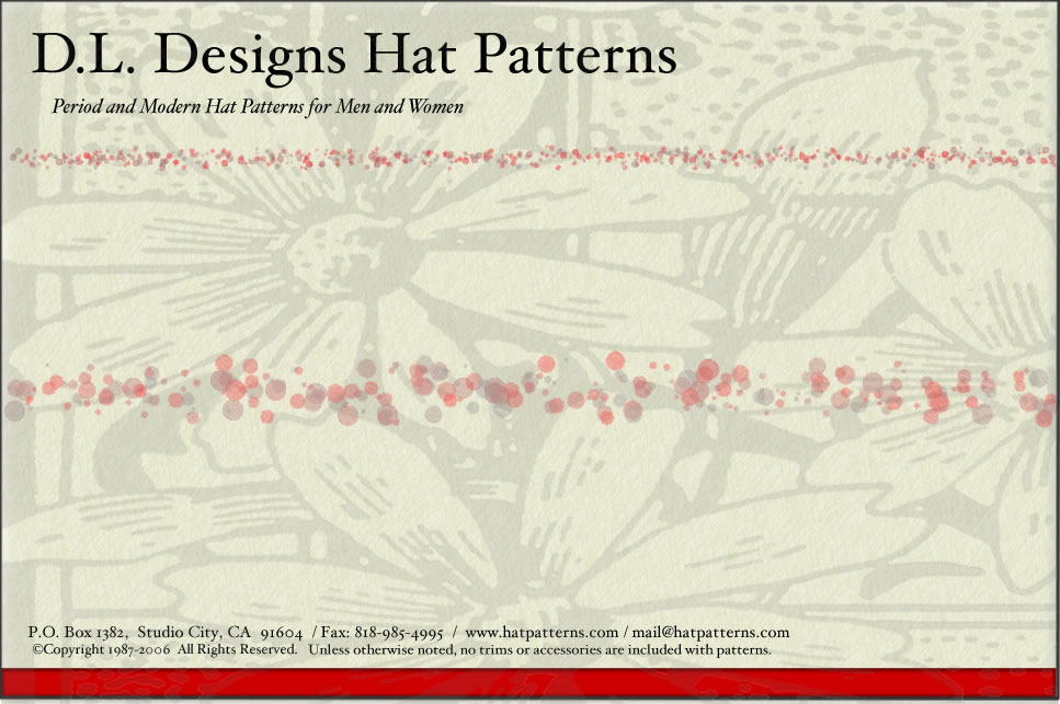 Welcome to D.L. Designs Hat Patterns